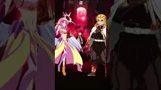 Jibril vs demon Slayer #tanjiro #jibril #nogamenolife #demonslayer #vs #animeedit