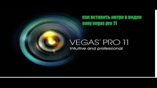 как вставить интро в видео sony vegas pro 11