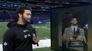 CALEB WILLIAMS AT THE NFL COMBINE