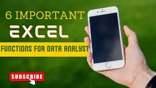 6 Microsoft Excel Functions For Data Analyst || #excel #sql #function
