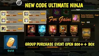 New Code Ultimate Ninja, Ultimate Fight Survival + GP Event 800+ Box