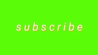 aesthetic green screen subscribe button