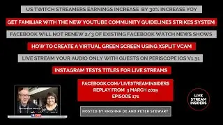 Live Stream News Week Commencing 3 March 2019