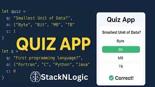 Quiz App in JavaScript | Beginner Project with HTML CSS JS | Coding for Practice