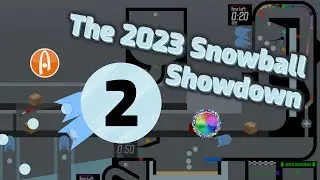 The 2023 Snowball Showdown - PART 2 - Marble race tournament in Algodoo