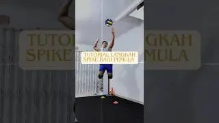 TUTORIAL LANGKAH SPIKE BAGI PEMULA #bolavoli #belajarvoli #volleyballplayer