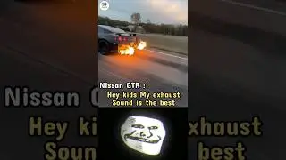 Supra Vs Nissan GTR Vs Lamborghini Vs Mazda Exhaust Flames comparison #ytshorts #cars