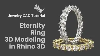 Eternity Ring- Jewelry CAD Design Tutorial 3D Modeling with Rhino 3D 