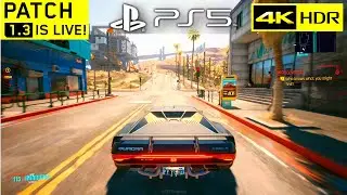 CYBERPUNK 2077 PATCH 1.3 UPDATE - PS5 Gameplay Performance & Graphics (Free Roam Night City)