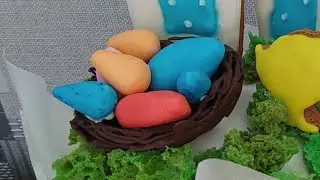 Яйца сахарные для декора куличей, пасок. Легко и красиво