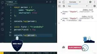 Square brackets notation, keys and values of the object - Episod 18