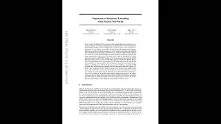 Sequence to Sequence Learning with Neural Networks: The Original Seq2Seq Paper