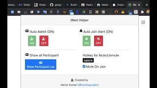 MeetHelper Chrome extension - How to use.