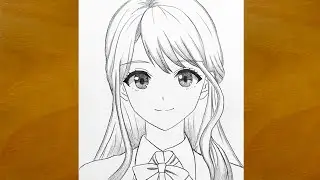 Beautiful Anime Girl Drawing || How to Draw Anime || Easy Step-by-Step Sketch