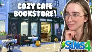 Building The Cutest, Coziest Café Bookstore in The Sims 4 🍂📚