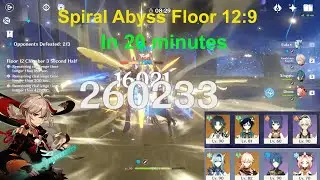 Spiral Abyss Floor 12:9 (9) Stars (Xiao C0 & Venti) & (Eula C0 & Kazuha) Genshin Impact