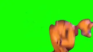 Гламрок Фредди танцует на зеленом фоне