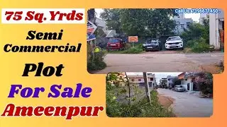 Ameenpur  Teachers Colony 75  Sq.Yrds semi commercial plot for sale