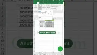 Create Barcode in Excel ||  #exceltech #youtubeshorts #exceltips #exceleducation #exceltricks #excel