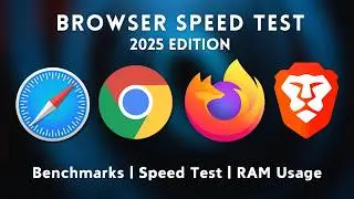 Safari Vs Chrome Vs Firefox Vs Brave | Speed Test | RAM Usage | 2025 Edition