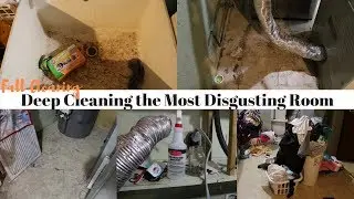FALL CLEANING SERIES | DEEP CLEANING THE MOST DISGUSTING ROOM IN MY HOUSE! | WORKING MOM