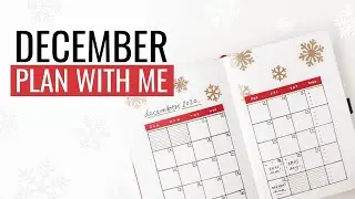 December BULLET JOURNAL PLAN WITH ME 2020 | holiday activities & self-reflection spreads