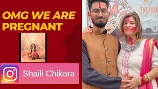 OMG 🥰 We are pregnant 🤰 Mata ji ke Ashirwad se ! Sindoor khela pooja gye