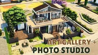 Арт Галерея + Фотостудия Симс 4 🍒 Art Gallery + Photo Studio The Sims 4 | Строительство | NO CC