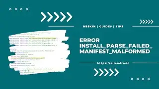 Error The application could not be installed: INSTALL_PARSE_FAILED_MANIFEST_MALFORMED