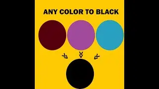 Change any color to black in photoshop