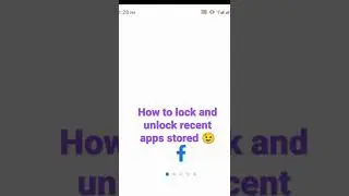 Realme C11 Lock and Unlock recent apps 2022 
