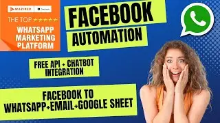 Facebook to whatsapp automation. No per message charges. Instant lead alert on whatsApp & email.