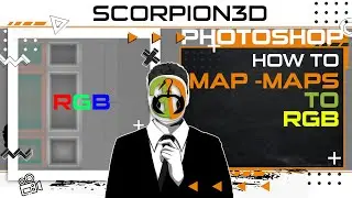 DISPLACEMENT MAPS IN RGB CHANNELS PHOTOSHOP SOFTWARE