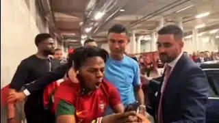 Ishowspeed meets Ronaldo 🤯🐐For the first time