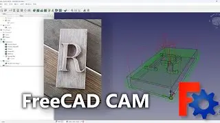 CNC CAM generate G Code - Embossed letter on wood