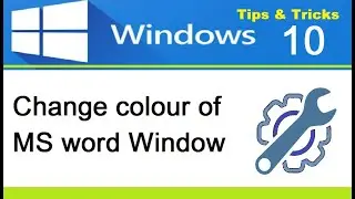 Color of MS word window