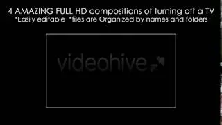 4 Flares of turning off a TV  - After Effects template from Videohive