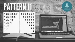 Inverted Half Pyramid Pattern | Number Pattern | Pattern Printing | Iteration