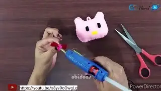 Cara membuat gantungan kunci hello kity