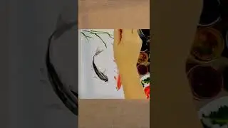 Сюжет с рыбками в китайской технике 