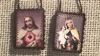 Brazilian Fabric Brown Scapular | The Catholic Company