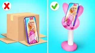 Одержимы новой подставкой для телефона 🤩💞 || Милые поделки из картона от 123 GO! CHALLENGE