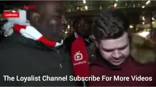 Rangers Fan On Arsenal TV Gets Them All Doing The Bouncy