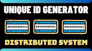 Design a Unique Id Generator in a Distributed System - System Design Interview - Snowflake Algorithm