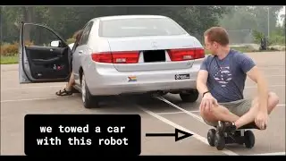 We Towed A Honda Accord With A 20lb Educational Robot