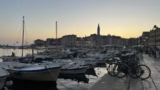 An evening and night in Rovinj, Croatia