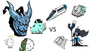The battle cats - Slime and others vs Rashomon