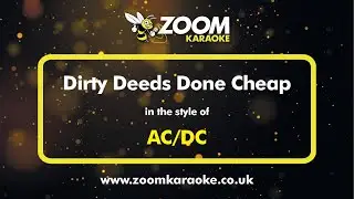AC/DC - Dirty Deeds Done Cheap - Karaoke Version from Zoom Karaoke
