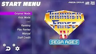 Sega AGES Thunder Force IV Nintendo Switch gameplay footage (no commentary)