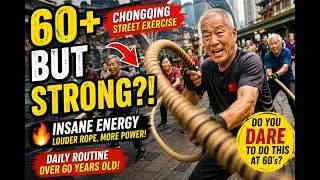 Do you dare to do this at 60's ? old people at streets daily exercise